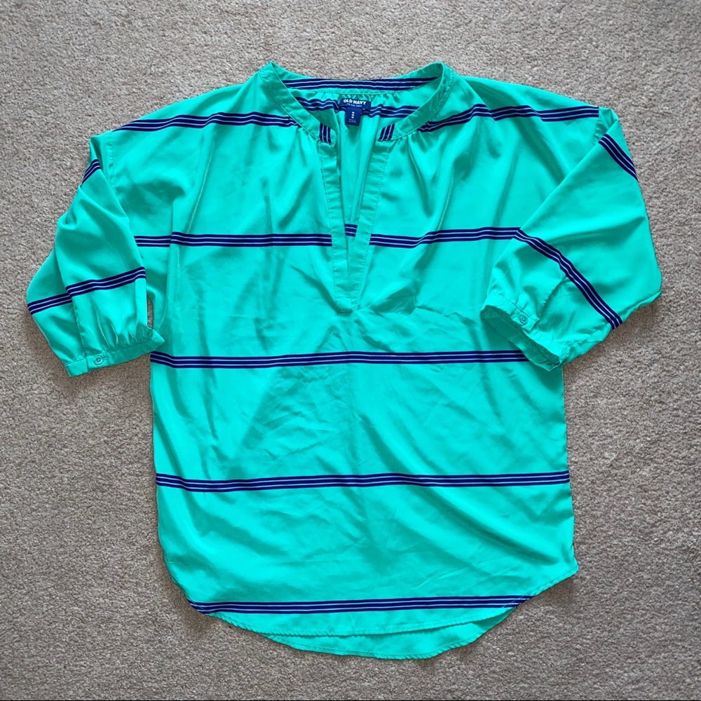 🔴 2/$25 S|A|L|E -OLD Navy | Stripped Tunic Blouse
